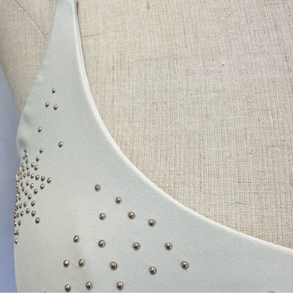 Beach Riot white studded lunar sports bra swim top size small-medium - Picture 13 of 15